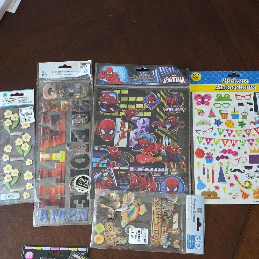 (J50) 28 Assorted Sticker Pack for Arts & Crafts/Scrapbooking Bundle - Picture 2 of 5